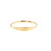 Little Sky Stone Women's Gold Thin Signet Ring In Gold