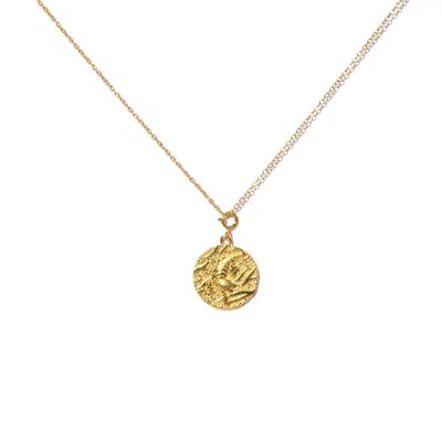 Little Sky Stone Women's Gold Tiger Coin Necklace