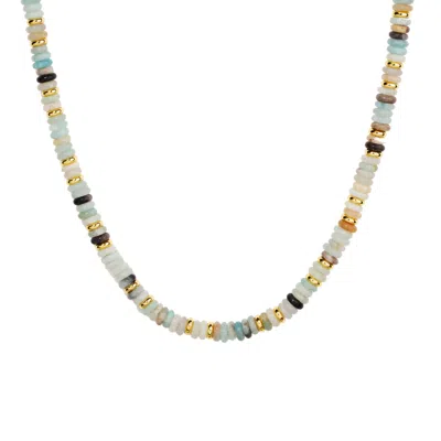 Little Sky Stone Women's Lila Mixed Gemstone Necklace