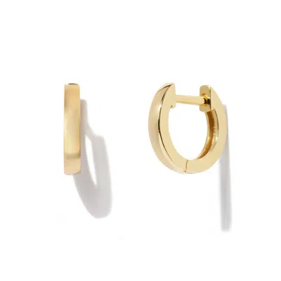 Little Sky Stone Women's Tiny Huggie Gold Hoop Earrings