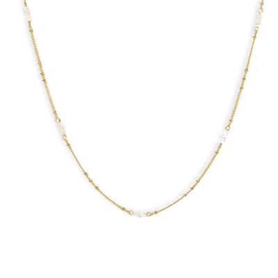 Little Sky Stone Women's White Mix Beaded Pearl Necklace
