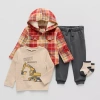 Little Stitch Baby Boys 4-pc. Pant Set In Red