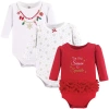 Little Treasure 3pk Long Sleeve Bodysuits
