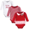 Little Treasure Babies'  3pk Long Sleeve Bodysuits In Multi