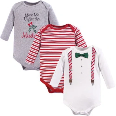 Little Treasure Babies'  3pk Long Sleeve Bodysuits In Multi