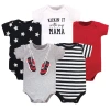 Little Treasure Babies'  5pk Bodysuits In Multi