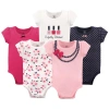 Little Treasure 5pk Bodysuits In Multi