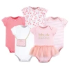 Little Treasure Babies'  5pk Bodysuits In Pink