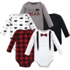 Little Treasure Babies'  5pk Long Sleeve Bodysuits In Multi