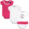 Little Treasure Babies'  Breathable Cotton Bodysuits In Multi