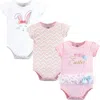 Little Treasure Babies'  Breathable Cotton Bodysuits In Multi