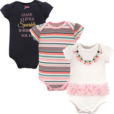 Little Treasure Babies'  Breathable Cotton Bodysuits In Multi