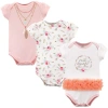 Little Treasure Babies'  Cotton Single-piece Clothing In Pink