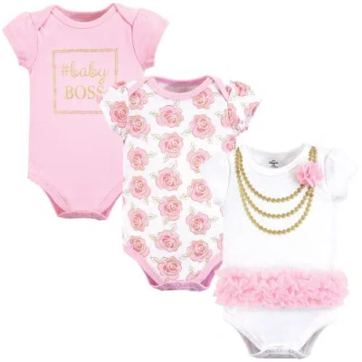 Little Treasure Babies'  Cotton Single-piece Clothing In Pink