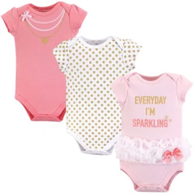 Little Treasure Babies'  Cotton Single-piece Clothing In Pink