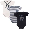 Little Treasure Babies'  Everyday Cotton Snapsuits In Blue