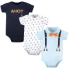 Little Treasure Babies'  Everyday Cotton Snapsuits In Multi