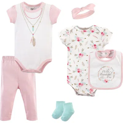 Little Treasure Babies'  Layette Multi-piece Layette Set In Pink