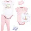 Little Treasure Babies'  Layette Multi-piece Layette Set In Pink