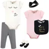 Little Treasure Babies'  Layette Multi-piece Layette Set In Pink