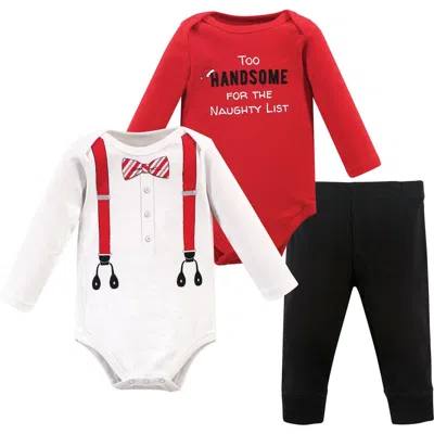 Little Treasure Babies'  Long Sleeve Bodysuit & Bottoms 3-piece Set In Multi