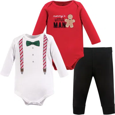 Little Treasure Babies'  Long Sleeve Bodysuit & Bottoms 3-piece Set In Multi