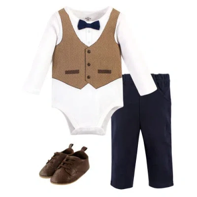 Little Treasure Babies'  Long Sleeve Bodysuit, Pants And Shoe In Black