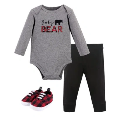 Little Treasure Babies'  Long Sleeve Bodysuit, Pants And Shoe In Multi