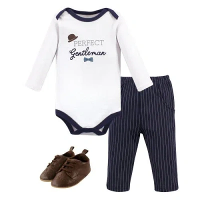 Little Treasure Babies'  Long Sleeve Bodysuit, Pants And Shoe In Multi
