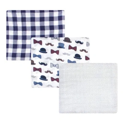 Little Treasure Soft Cotton Muslin Infant Wraps In Blue