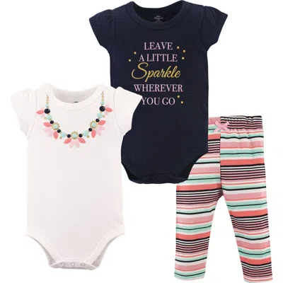 Little Treasure Babies'  Soft Cotton Two-piece Outfit Bodysuit & Pants In Animal Print