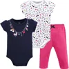 Little Treasure Soft Cotton Two-piece Outfit Bodysuit & Pants