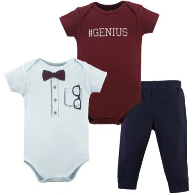 Little Treasure Babies'  Soft Cotton Two-piece Outfit For Little Gentlemen In Red