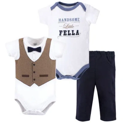Little Treasure Babies'  Soft Cotton Two-piece Outfit For Little Gentlemen In Multi