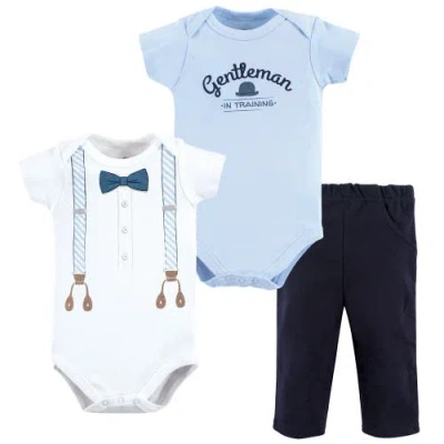 Little Treasure Babies'  Soft Cotton Two-piece Outfit For Little Gentlemen In Pink