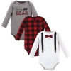 Little Treasure Babies'  Triple Pack Long-sleeve Infant Bodysuits In Multi