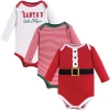 Little Treasure Triple Pack Long-sleeve Infant Bodysuits In Multi