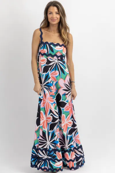 Little Trendy To The Tropics Maxi Dress In Multi