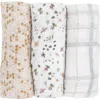 Little Unicorn 3-pack Cotton Muslin Swaddle Blankets