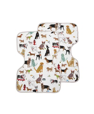 Little Unicorn Baby Girls And Baby Boys Cotton Muslin Baby Burp Cloth, Pack Of 2 In Woof