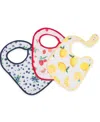 Little Unicorn Baby Printed Muslin Classic Bib, Pack Of 3 In Berry Lemonade