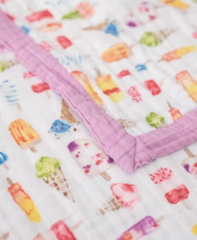 Little Unicorn Babies' Big Boys Or Big Girls Quilt In Brain Freeze Print
