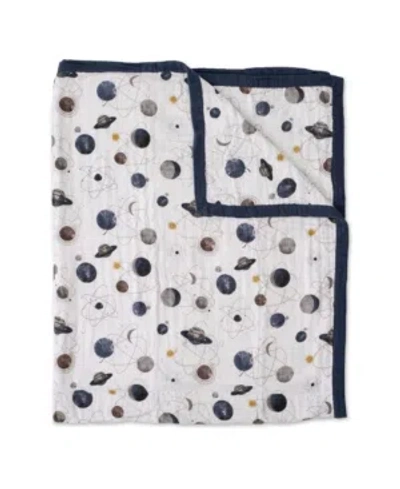 Little Unicorn Babies' Planetary Cotton Muslin Big Kid Quilt In Planetary Print