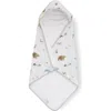 Little Unicorn Cotton Muslin & Terry Hooded Infant Towel In Party Animals