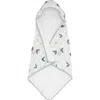 Little Unicorn Kids'  Cotton Muslin & Terry Hooded Infant Towel In Peacock