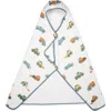 Little Unicorn Cotton Muslin & Terry Hooded Towel In Multi