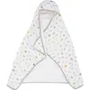 Little Unicorn Cotton Muslin & Terry Hooded Towel In Animal Crowd