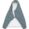 Little Unicorn Cotton Muslin & Terry Hooded Towel In Sea
