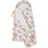Little Unicorn Watercolor Roses Cotton Muslin Big Kid Hooded Towel