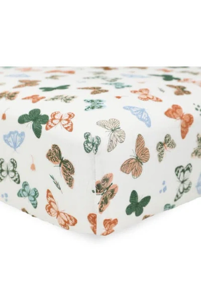 Little Unicorn Cotton Muslin Crib Sheet In Multi